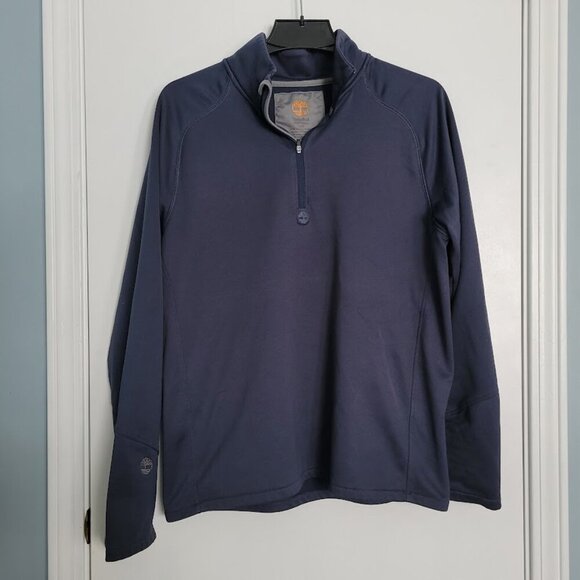 Timberland Men's Navy Blue 1/4 Zip Pullover Size L - Picture 1 of 6